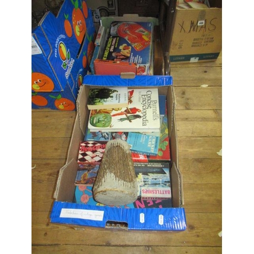 445 - TWO BOXES OF GAMES ETC