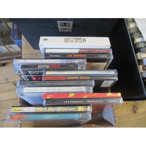 45 - BOX OF LED ZEPPELIN AND SOLO AUDIO CDS