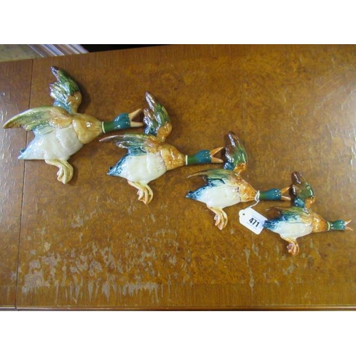 471 - SET OF FOUR BESWICK FLYING DUCKS