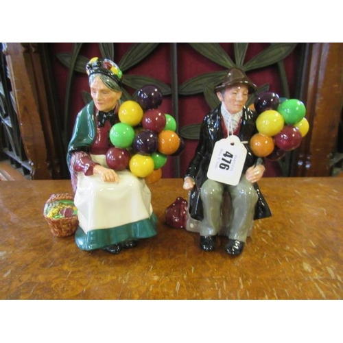 476 - TWO ROYAL DOULTON BALLOON SELLERS