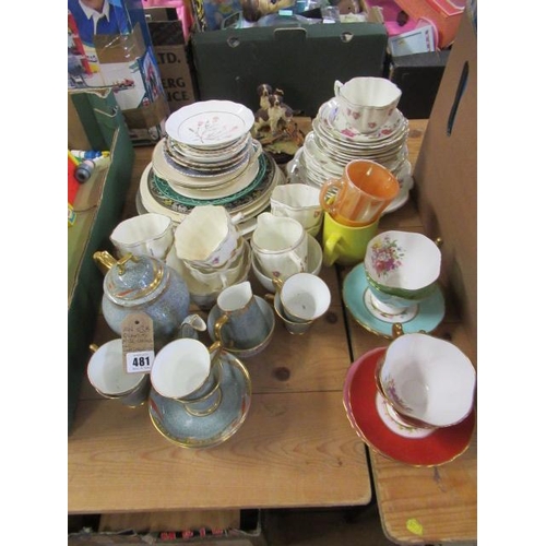 481 - QUANTITY OF CHINA INCLUDING COLLINGWOOD COFFEE SET