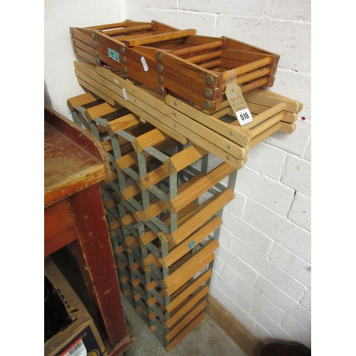 516 - FIVE WINE RACKS