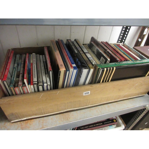 536 - DRAWER FULL OF RAILWAY BOOKS