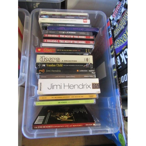 55 - BOX OF HENDRIX, THE DOORS AND SANTANA CDS