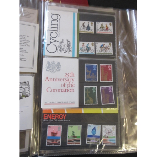 573 - FOUR MINT ALBUMS OF DECIMAL UK STAMP PACKETS CIRCA 1980-1990