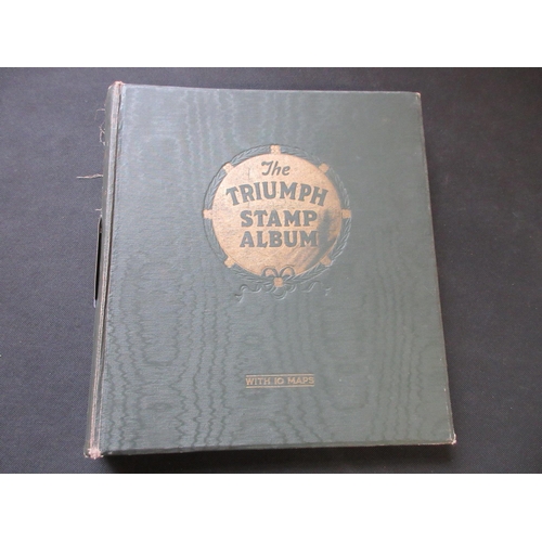 581 - TRIUMPH ALBUM OF WORLD STAMPS CIRCA 1920