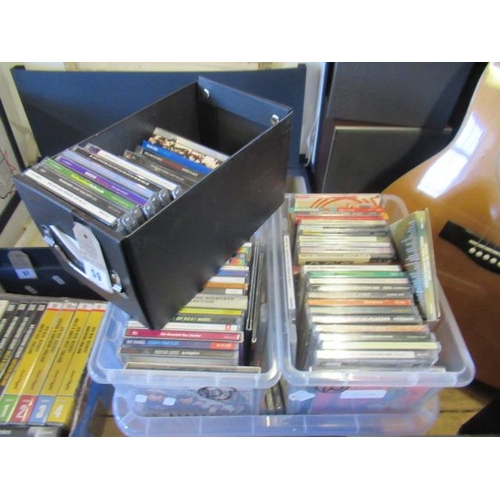 59 - FOUR BOXES OF CDS INCLUDING BOWIE, ROLLING STONES AND GRATEFUL DEAD