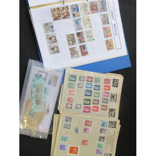 591 - WORLD STAMP ALBUM AND OTHER LOOSE STAMPS