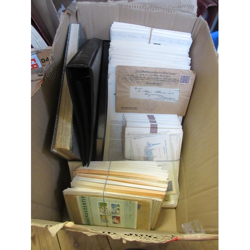 631 - BOX OF GERMAN FIRST DAY COVERS ETC