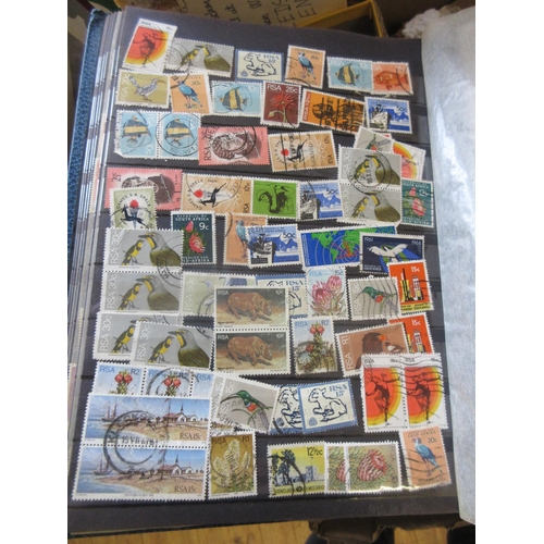 636 - SIX ALBUMS OF WORLD STAMPS