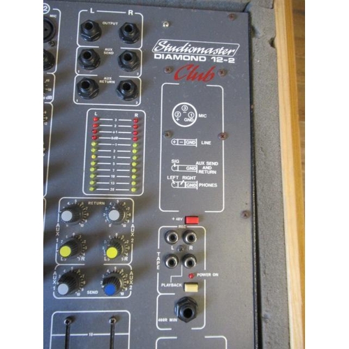 65 - STUDIOMASTER DIAMOND 12-2 CASED MIXING DESK