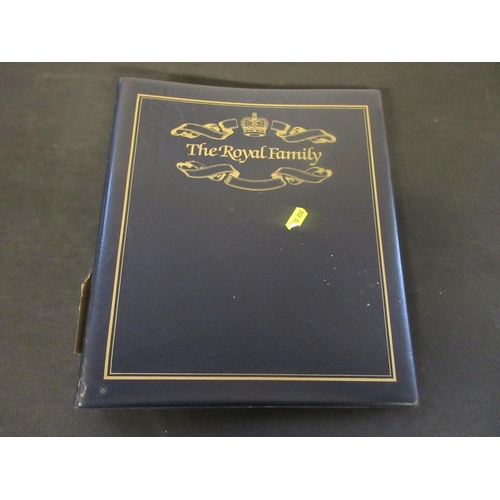 688 - BLUE ROYAL FAMILY DECIMAL PRESENTATION PACK ALBUM OF STAMPS