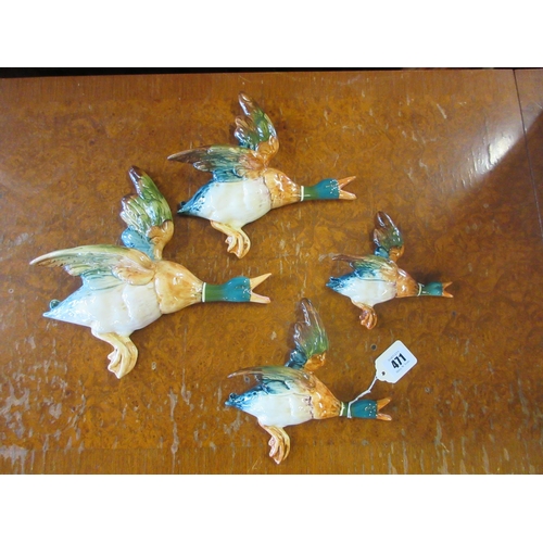 471 - SET OF FOUR BESWICK FLYING DUCKS