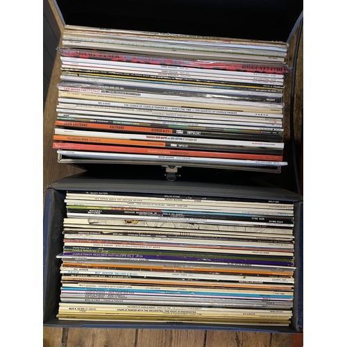 75 - FOUR CASES OF LP RECORDS INCLUDING HERBIE HANCOCK AND COLTRANE