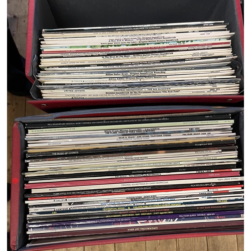 86 - FOUR CASES OF FILM SOUND TRACK AND OTHER LP RECORDS INCLUDING EASY RIDER AND BILLION DOLLAR BRAIN