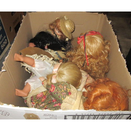 108 - BOX OF DOLLS