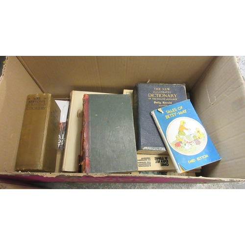 114 - BOX OF BOOKS INCLUDING ENID BLYTON