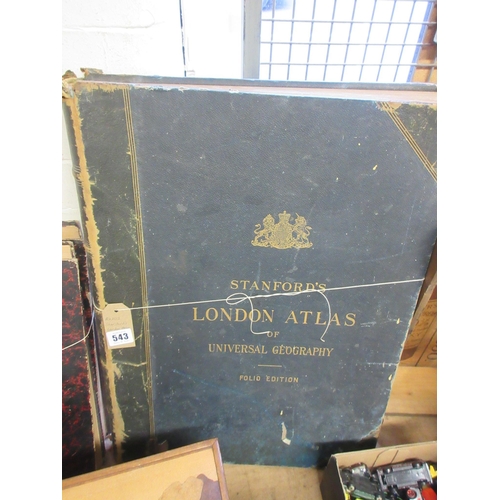 543 - STANFORD'S LONDON ATLAS OF UNIVERSAL GEOGRAPHY FOLIO EDITION