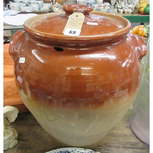 69 - LARGE STONEWARE CROCK