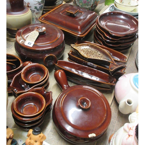 83 - QUANTITY OF DENMEADE POTTERY ETC