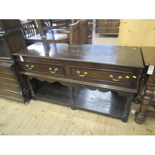 960 - TWO DRAWER HALL TABLE