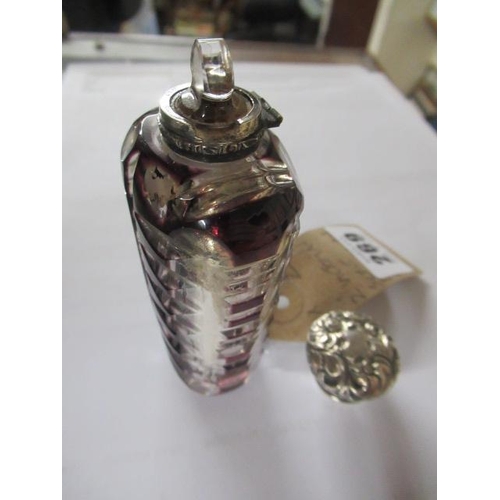 269 - TWO VICTORIAN SCENT BOTTLES AND ANOTHER