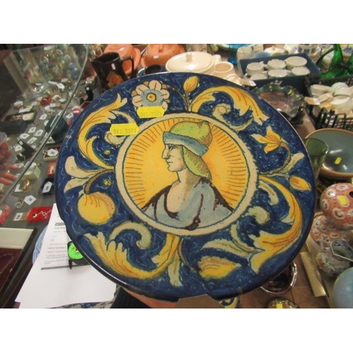 51 - PAIR OF 19TH CENTURY ITALIAN MAJOLICA PLAQUES