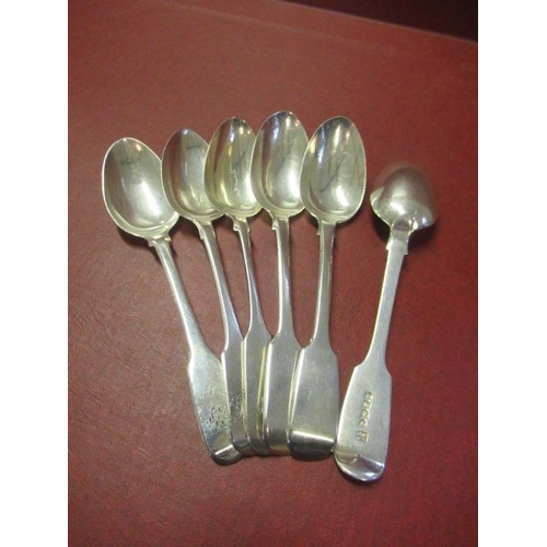 238 - SIX SILVER TEASPOONS