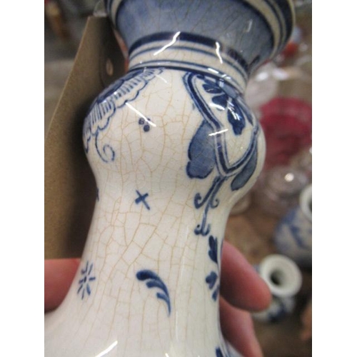 55 - FIVE BLUE AND WHITE VASES