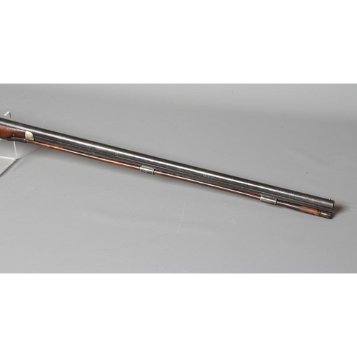 348 - A PERCUSSION MUSKET, the 29 3/4