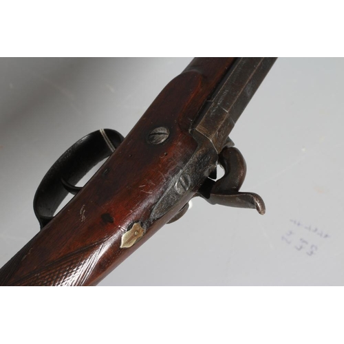 348 - A PERCUSSION MUSKET, the 29 3/4