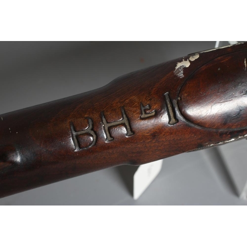 351 - A PERCUSSION BROWN BESS MUSKET with 37