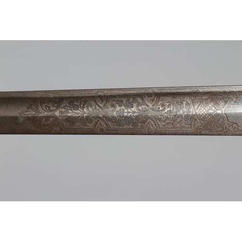 352 - AN 1821 PATTERN ARTILLERY OFFICER'S SWORD, the 34 3/4