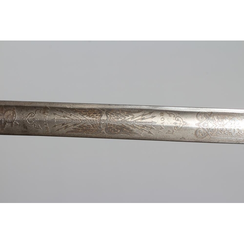 352 - AN 1821 PATTERN ARTILLERY OFFICER'S SWORD, the 34 3/4