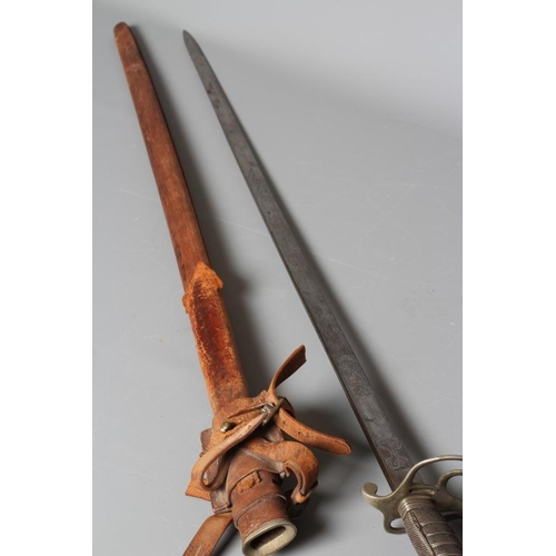 352 - AN 1821 PATTERN ARTILLERY OFFICER'S SWORD, the 34 3/4