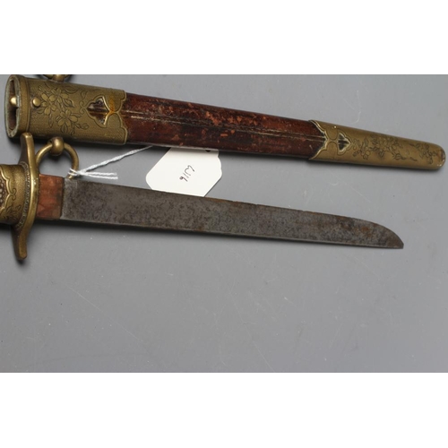 356 - A JAPANESE NAVAL DIRK with 9 3/8