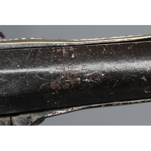 365 - A TURKISH FLINTLOCK PISTOL, early 19th century, with 13 1/4