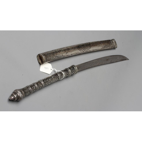 381 - AN INDIAN LONG DAGGER, the 12 1/2