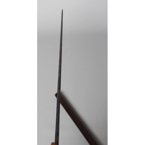 388 - A SILVER MOUNTED SWORD STICK, Chester 1922, with 24 1/2