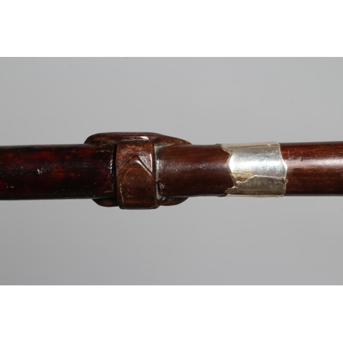 388 - A SILVER MOUNTED SWORD STICK, Chester 1922, with 24 1/2