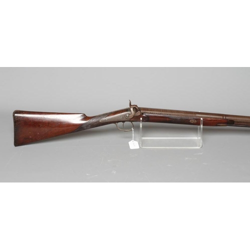 392 - A PERCUSSION MUSKET, 19th century, the 34