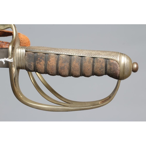 396 - AN 1821 PATTERN ARTILLERY OFFICER'S SWORD by Hawksworth of Sheffield, the 32 1/4