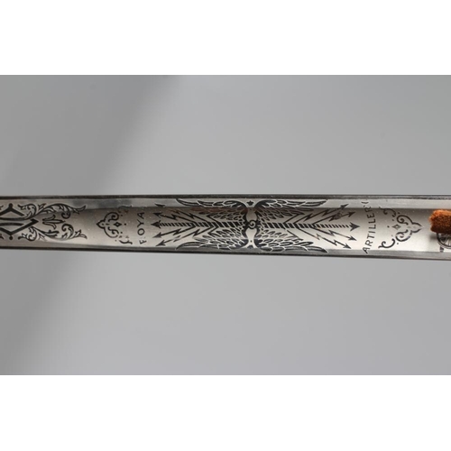 396 - AN 1821 PATTERN ARTILLERY OFFICER'S SWORD by Hawksworth of Sheffield, the 32 1/4