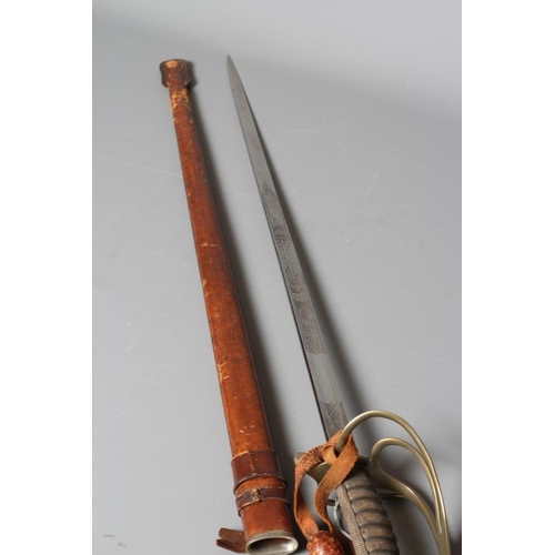 396 - AN 1821 PATTERN ARTILLERY OFFICER'S SWORD by Hawksworth of Sheffield, the 32 1/4