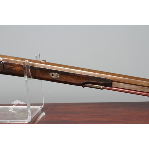 373 - A CASE PERCUSSION RIFLE BY JAMES BEATTIE, LONDON with 30