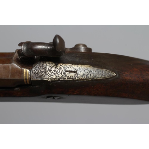 373 - A CASE PERCUSSION RIFLE BY JAMES BEATTIE, LONDON with 30