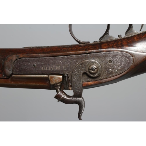 373 - A CASE PERCUSSION RIFLE BY JAMES BEATTIE, LONDON with 30