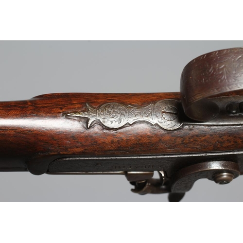 373 - A CASE PERCUSSION RIFLE BY JAMES BEATTIE, LONDON with 30