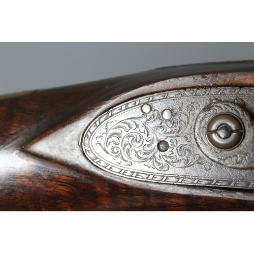 373 - A CASE PERCUSSION RIFLE BY JAMES BEATTIE, LONDON with 30