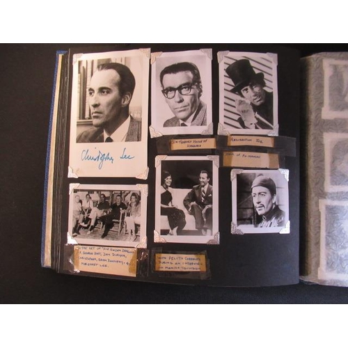 459 - ALBUM OF CHRISTOPHER LEE PHOTOGRAPHS INCLUDING SIGNED EXAMPLES